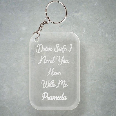 Prihit NEW_D2 Drive Safe Keychain With Prameela Name Key Chain