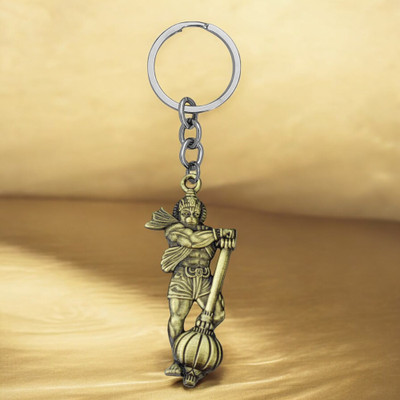 Sullery God Ram Bhakat Pawanputra Bajrangbali Hanuman Gada Metal Keychain Skey2024139 Key Chain