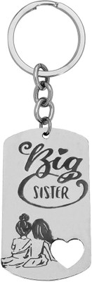 M Men Style Personalised Big Sister Stainless Steel Keychain LCShivKey245 Key Chain