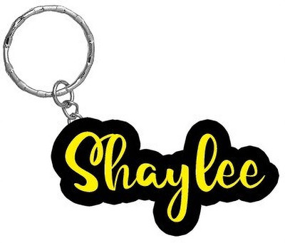 SY Gifts Shaylee Name Black Yellow Name Keychain Key Chain