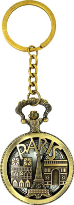 BBG NEW_Paris Theme Eiffel Tower Pocket Watch Cum Key Chain Key Chain
