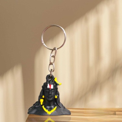 RJ BHASKAR God Shiva Adiyogi Keychain Lucky Keychain for Men Perfect Gift for Car,Bike Key Chain