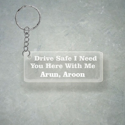SY Gifts Drive SafeDesign With Arun, Aroon Name Key Chain