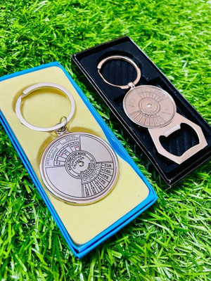 BBG NEW_50 years Calendar & calendar opener combo set keychain Key Chain