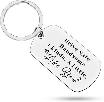 MOHIT CRAFT Funny Gift for Him, Drive Safe Keychain for Boyfriend Husband, Key Chain