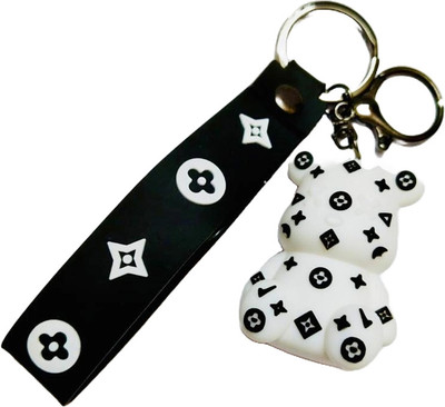 GKM Panda cute high quality keychain with strap Key Chain