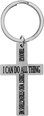 M Men Style Religious Lord Jesus Christain Christ Cross I Can Do All Things LSK220183 Key Chain