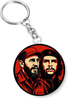 PEACOCKRIDE Fidel Castro Che Guevara I The Leader of Cuba I Marxist Revolution I Communist I Key Chain