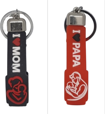 BLESSINGS I Love Mom & Papa Key Chain