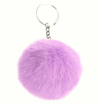 hurrio Soft Fur Pom Pom Keychain Bag Charm Keyring Decorative Key Chain f Key Chain