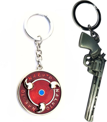 ShopTop Naruto spinning rotating keychain and pistol naughty keyring Key Chain
