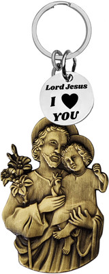Shiv Jagdamba Saint Joseph with Child Jesus Catholic Religious Keychain ShivKey2025636 Key Chain