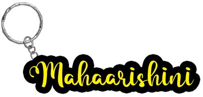 SY Gifts Mahaarishini Name Black Yellow Name Keychain Key Chain