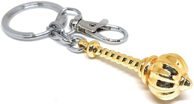 Virom Hanuman Gada Key Chain Bajrang Bali Gada key ring with Hook For Bike Car House Key Chain