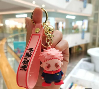 GKM Jujustu Kaisen Cute Boy 3D pvc keychain with hoo for boys & girls Key Chain