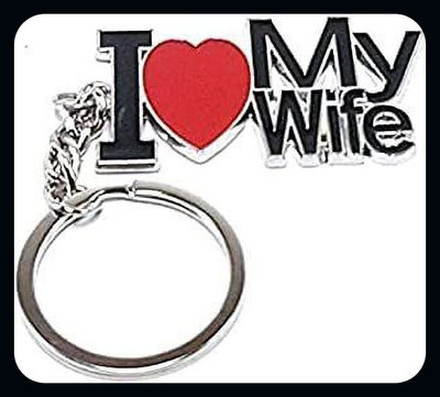 MAG BEE I Love My Wife Gift For Wife Birthday Anniversary Surprise Gift Bike-Premium Key Chain