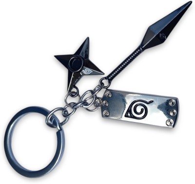 PrimeNest Itachi Uchiha Logo Keychain – Premium Metal Key Holder for Fans, Car, Bike Key Chain