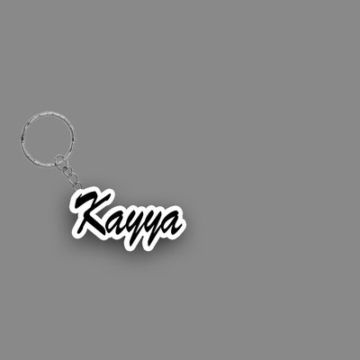SY Gifts SYG Kayya Name Keychain White And Black Key Chain
