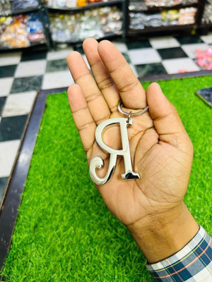 gtrp key Chain-R Letter/Alphabet big size Premium Metallic Keychain Key Chain