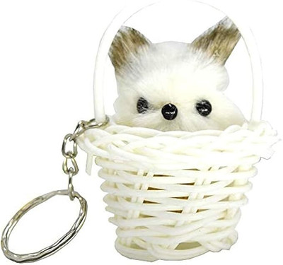 Manvikram MKRM Cat in Basket Keychain, Pack of 2 Key Chain