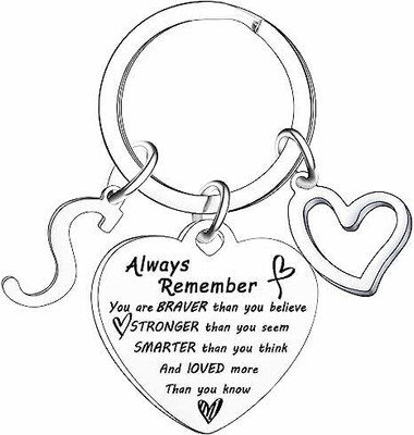Artisans Crafted S – Heart Keychain with Initial Letter_Inspirational Gifts Key Chain