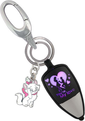 SHOKY LOOKS You're My Love Attractive Light with White Cute Cat Locking Lock Key Chain