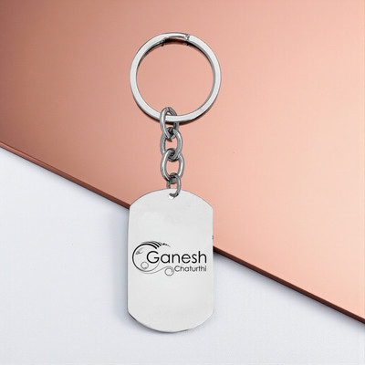 The Men Gift Lord Ganesha Stainless Steel Key Ring – Keychain for Car, Bike & SKey2025578 Key Chain