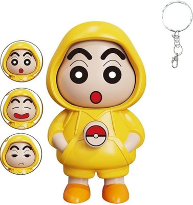 FlyTouch Cute Shinchan Cartoon Hoodie Figure Keychain For Stylish Bag Car Anime Lovers Key Chain