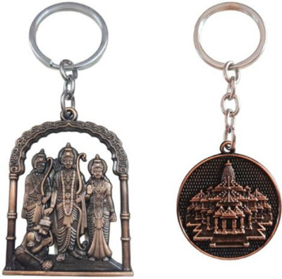 PEARLISH Ram Mandir & Ram Darbar Keychain combo X-1 Key Chain