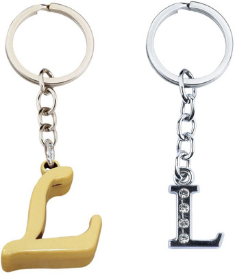 BLESSINGS Set Of 2 L Letter Key Chain