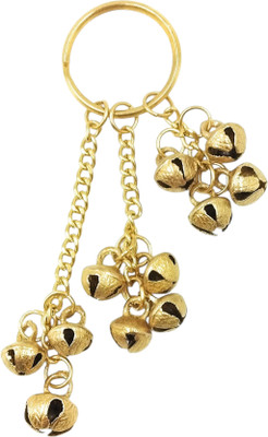 Key Era Brass Bell 11pc 3Layer Total Pittal Indian Traditional Ghunghroo Key Chain