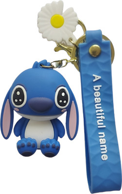 Wonderwhimzy 3D Silicone Rubber Stitch Keychain for boy & Girls Gifting Key Chain