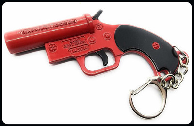 gtrp Keychain-Red Metal PUBG Flare Gun Key Chain Key Chain