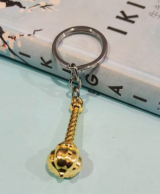 Newview Lord Hanuman Gada gold Metal keychain Key Chain
