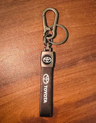 SHRI JI Premium Leather Patti Toyota Keychain and Keyring Key Chain