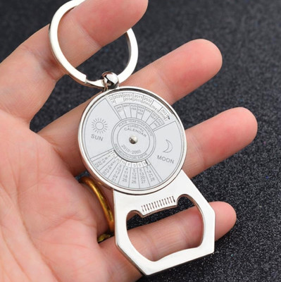 dk printing N-50 Years Super Perpetual Calendar Key Chain Bottle Opener Key Rings Key Chain