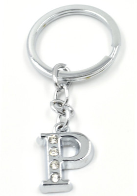gtrp keychain-Alphabet P Metal For Unisex with attractive Diamond Key Chain
