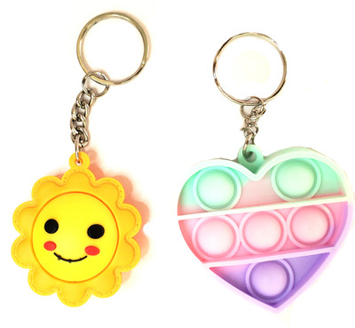 ShopTalk Smiley Sun With Multi design Assorted combo Key Chain