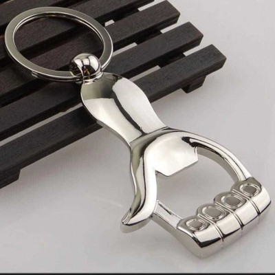 JAINSON MARTIN Silver Hand Bottle Opener Key Chain Key Chain