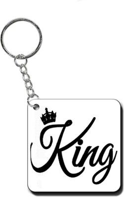 dk printing King printed cute woodan keychain Key Chain