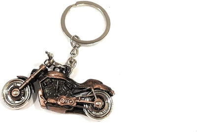 heeva creation Motorcycle 3D Metal Keychain .1 Piece.(Bronze Colour). Key Chain