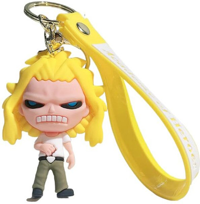 Funfob My Hero Acedemia Keychain For Anime Fans Car( White Yellow Hero) Key Chain