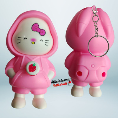 Miniatures Collectable Hello Kitty Face Changing Keychain Cute Keychain Key Chain