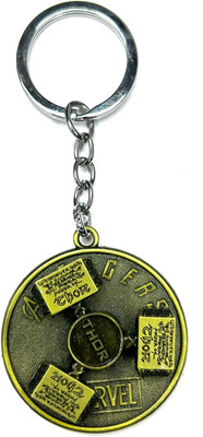 FLAMBE Marvel Thor Hammer Rotating Keychain Key Chain