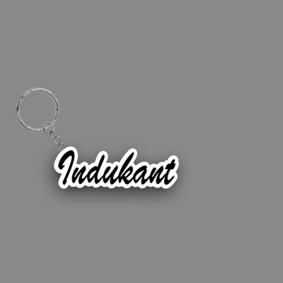 SY Gifts SYG Indukant Name Keychain White And Black Key Chain