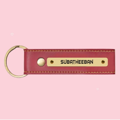 SY Gifts Wred Subatheeban Vegan Leater keychain Key Chain