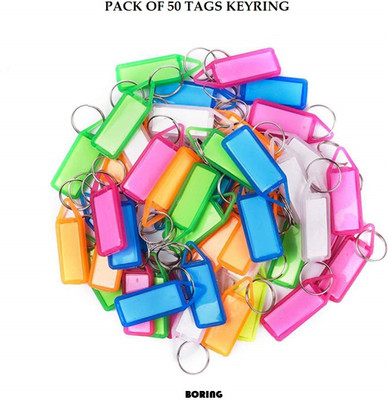 BORING 50 Tags Keychain for hotels & office purposes Key Chain