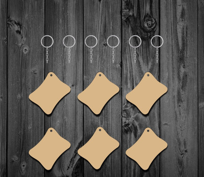 JADOUN ENTERPRISES Oblong shaped wooden customized key chain for men and women Key Chain
