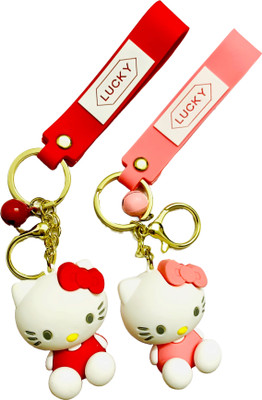 GKM Kitty attractive pvc premium quality combo set keychain Key Chain