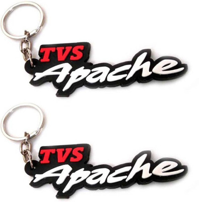 TVS Apache Single Sided Rubber Design Keychain(Set Of 2) Key Chain